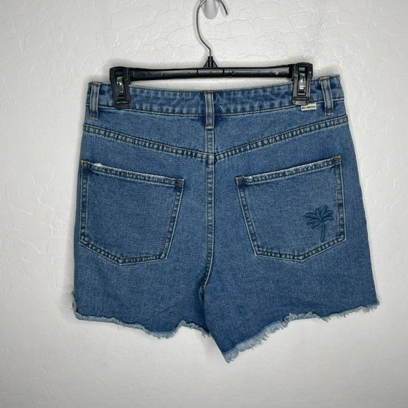Billabong x Salty Blonde So Vibey Denim High Waisted Shorts - Picture 5 of 11